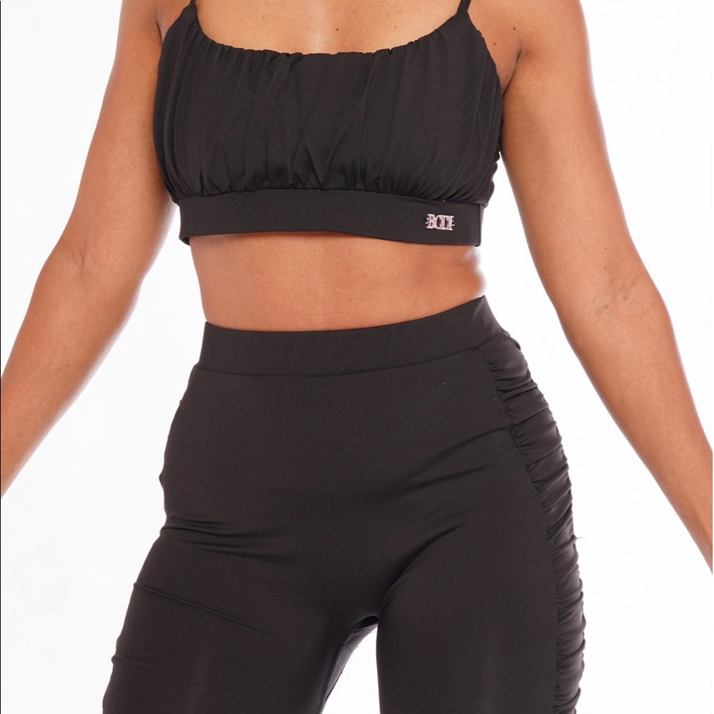 Two piece Biker Ruching set - Picture 4 of 7
